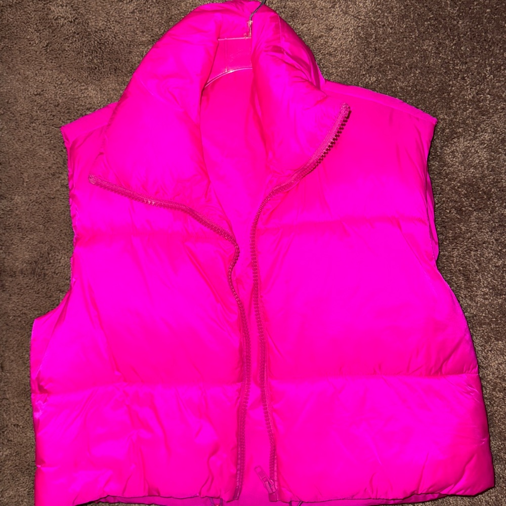 Vibrant Pink Puffer Vest